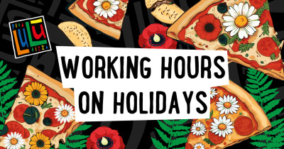 Working hours during the holidays